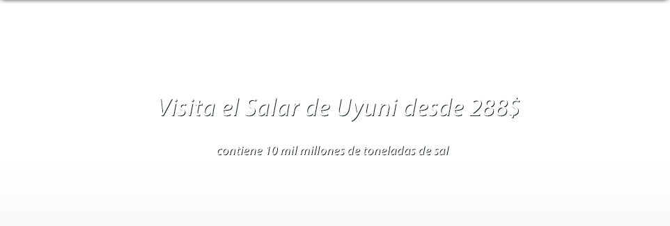 Visita el Salar de Uyuni desde 288$