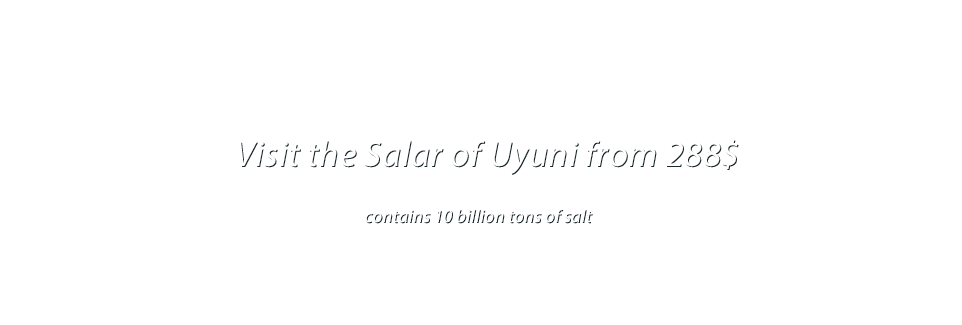 Visit The Salar Of Uyuni From 288$